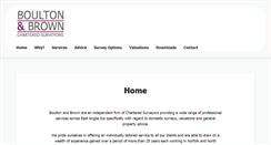 Desktop Screenshot of boultonandbrown.com